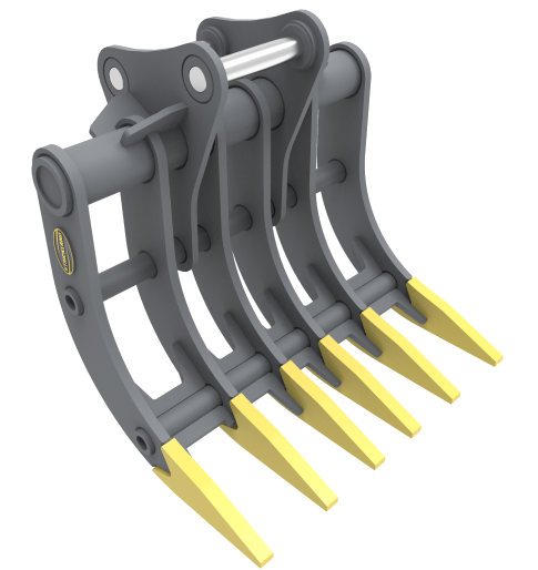 Engcon Land Rake Excavator Land Rake – Strickland MFG USA